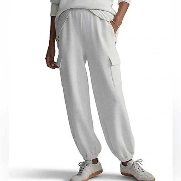 Varley Cargo DoubleSoft Knit High Rise 25" Jogger Pants - Picture 1 of 4